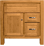 Parkway Collection with Edgewood Door style in Cherry-Auburn Wood-Color. Standard Parkway Decorative Hardware shown.