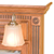 Traditional Crown Style
Fluted with Top Rosette Side Molding
Dentil Top Molding
Square Frosted Light Globe
Satin Nickel Light Fittings Finish