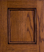 Red Oak Medium with Black Glaze