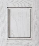 Red Oak White Paint With Pewter Glaze